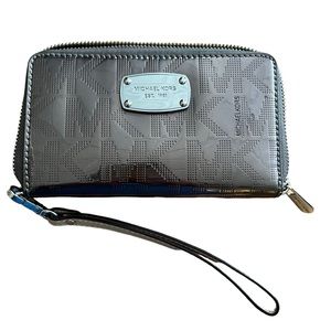 Michael Kors Bronze Metallic Mirror Wristlet Wallet